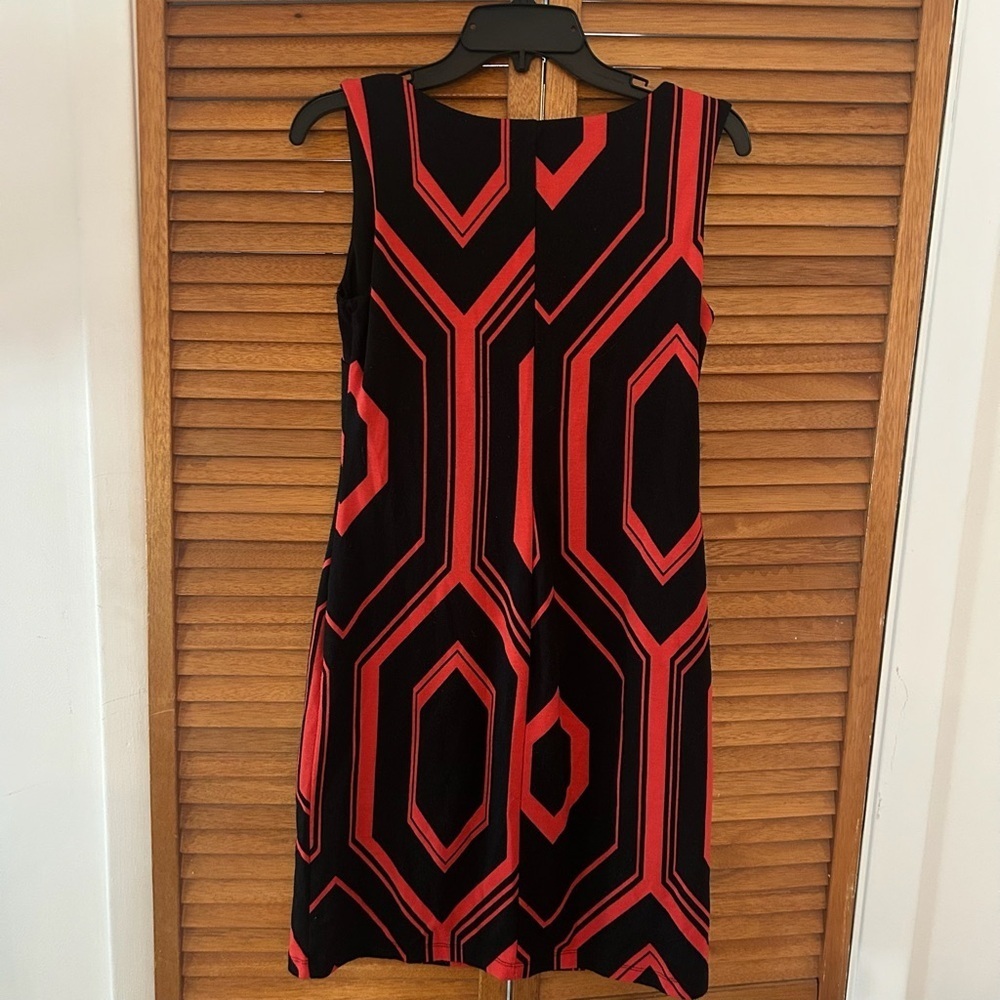Enfocus Studio Women’s Red and Black Sleeveless Casual Dress Sz 6 - Picture 7 of 7